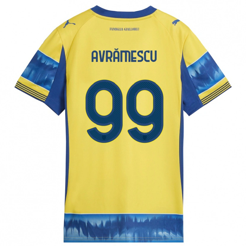 Danxen Niño Camiseta Ianis Avrămescu #99 Amarillo Azul 2ª Equipación 2025/26 La Camisa México