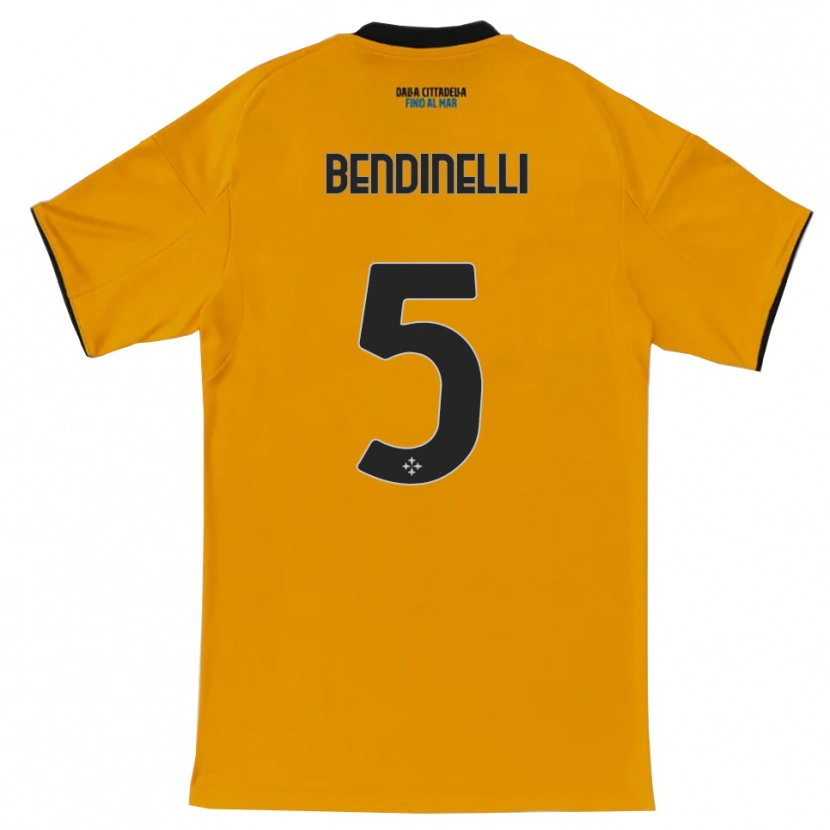 Danxen Niño Camiseta Louis Bendinelli #5 Naranja Azul 2ª Equipación 2025/26 La Camisa México