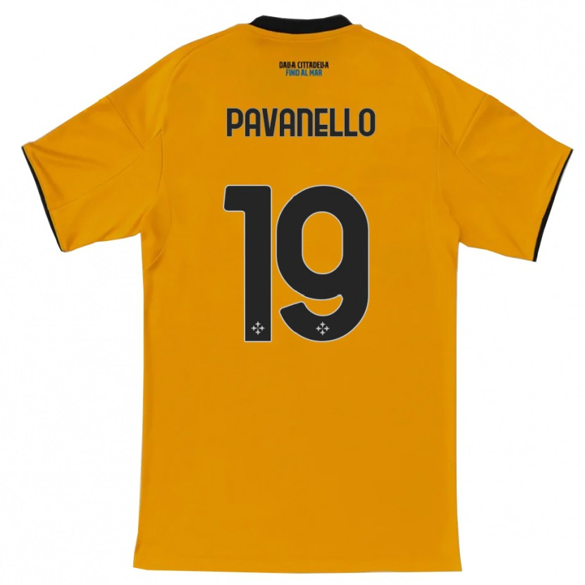 Danxen Niño Camiseta Andrea Pavanello #19 Naranja Azul 2ª Equipación 2025/26 La Camisa México