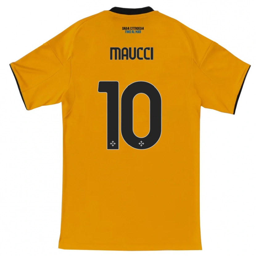 Danxen Niño Camiseta Giacomo Maucci #10 Naranja Azul 2ª Equipación 2025/26 La Camisa México