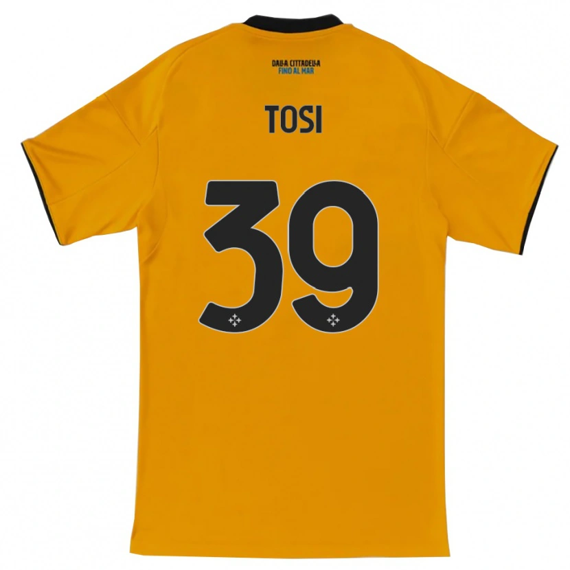 Danxen Niño Camiseta Lorenzo Tosi #39 Naranja Azul 2ª Equipación 2025/26 La Camisa México