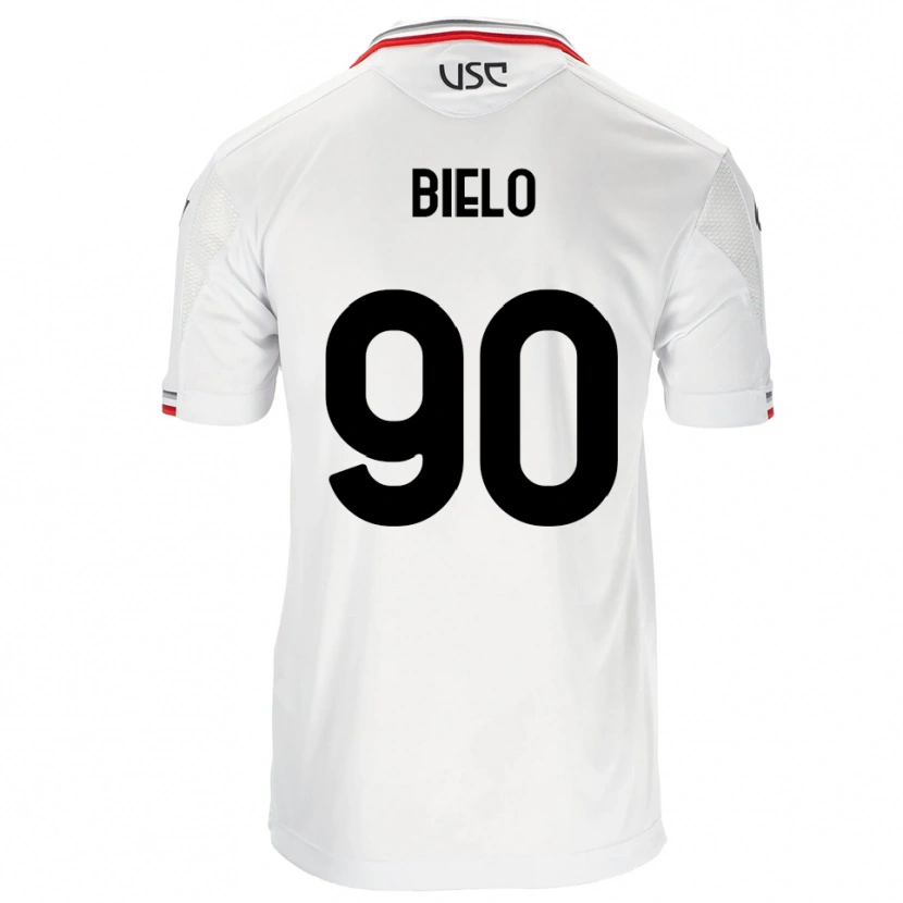 Danxen Niño Camiseta Manu Bielo #90 Blanco Rojo 2ª Equipación 2025/26 La Camisa México
