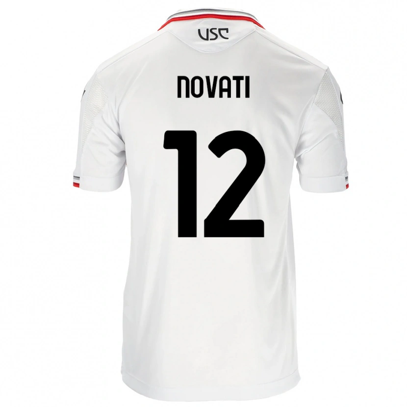 Danxen Niño Camiseta Lorenzo Novati #12 Blanco Rojo 2ª Equipación 2025/26 La Camisa México