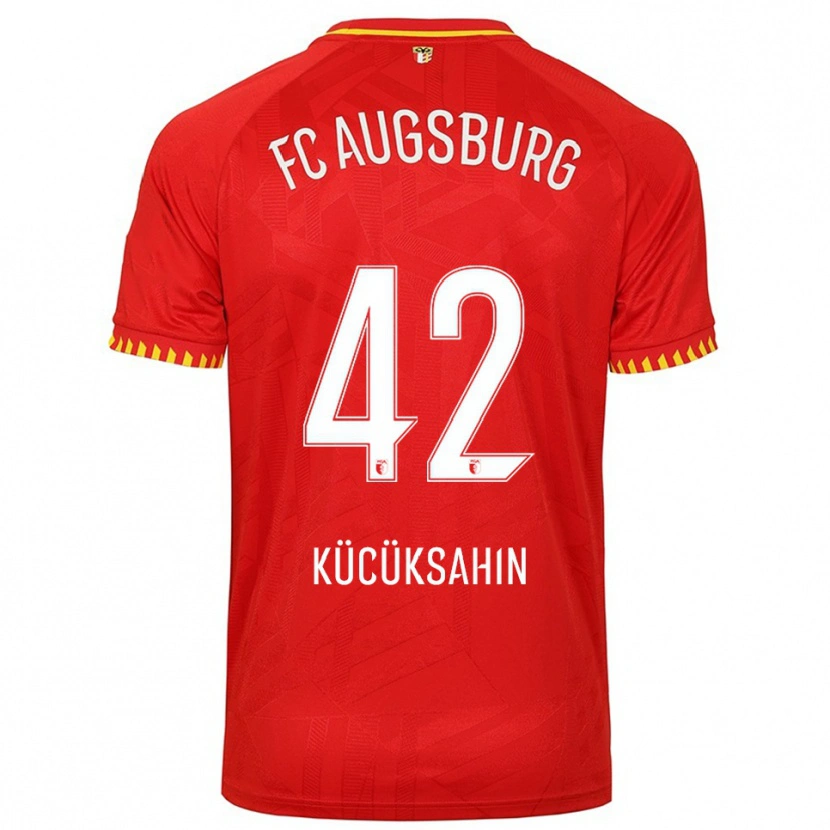 Danxen Niño Camiseta Mahmut Kücüksahin #42 Rojo Amarillo 2ª Equipación 2025/26 La Camisa México