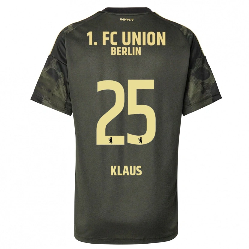 Danxen Niño Camiseta Carl Klaus #25 Verde Oscuro Negro 2ª Equipación 2025/26 La Camisa México