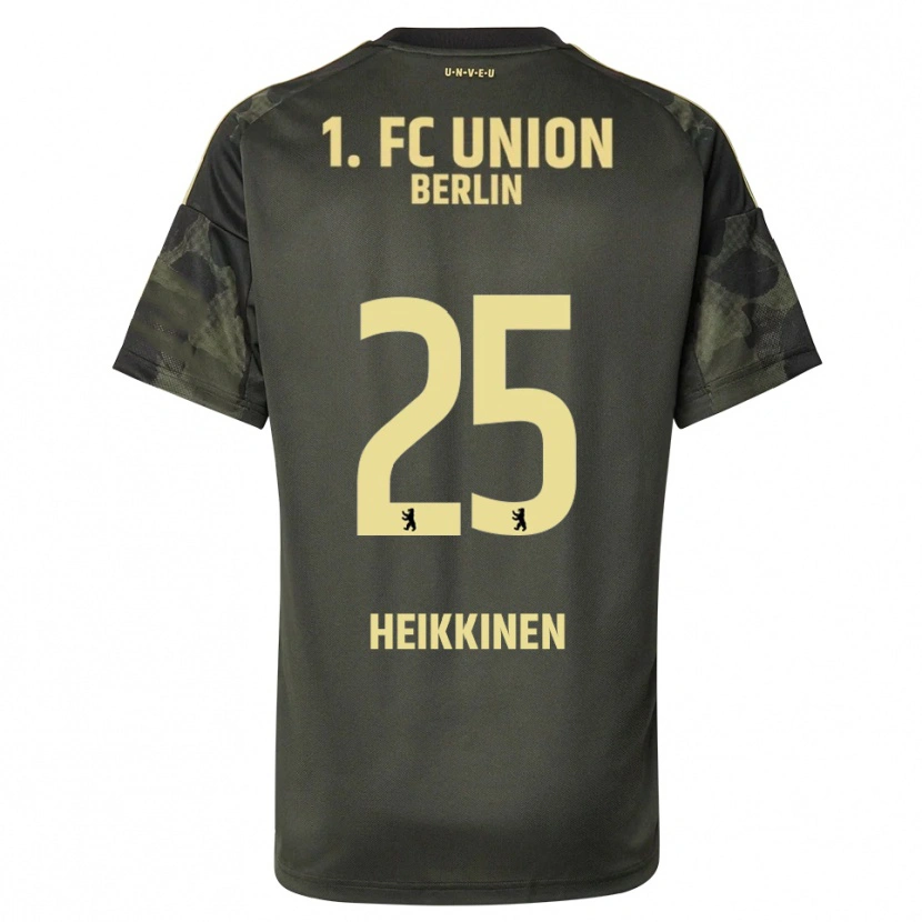 Danxen Niño Camiseta Ida Heikkinen #25 Verde Oscuro Negro 2ª Equipación 2025/26 La Camisa México