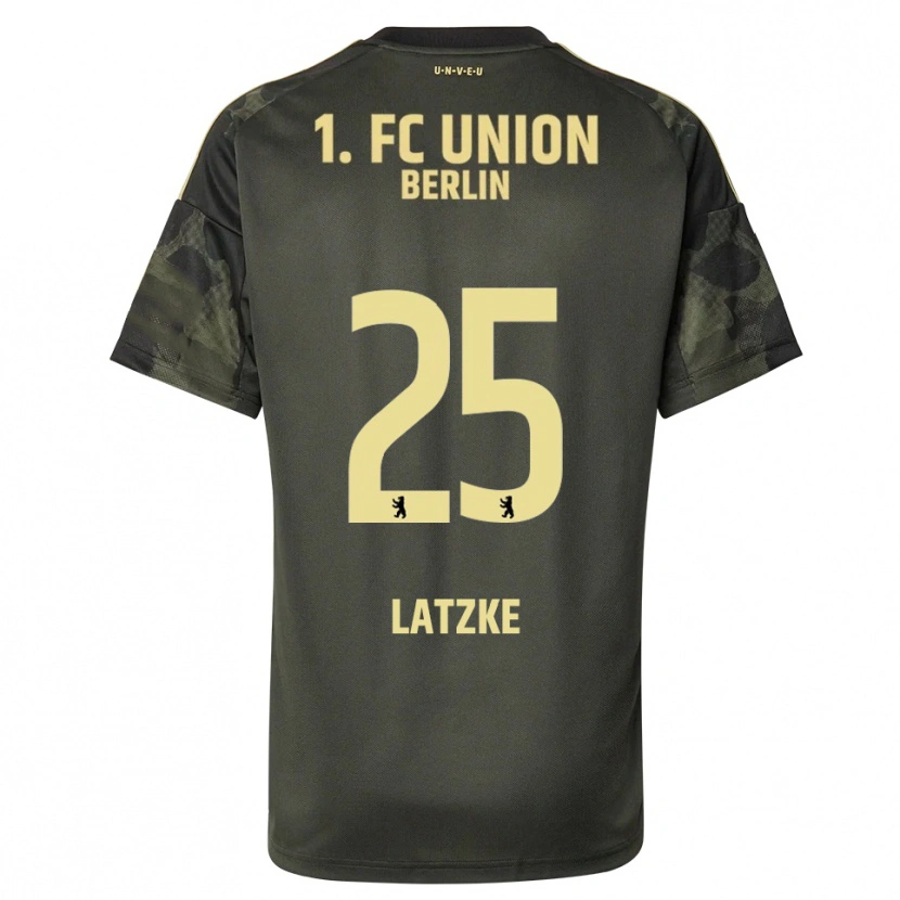 Danxen Niño Camiseta Jannes Latzke #25 Verde Oscuro Negro 2ª Equipación 2025/26 La Camisa México