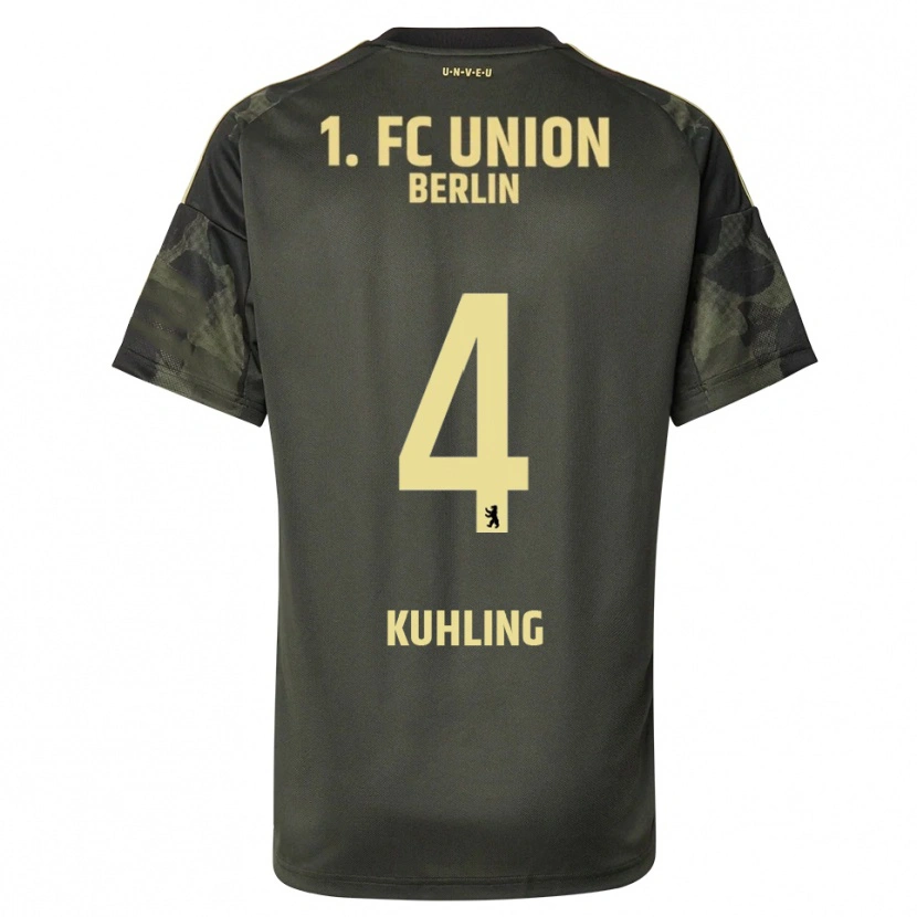 Danxen Niño Camiseta Ole Kühling #4 Verde Oscuro Negro 2ª Equipación 2025/26 La Camisa México