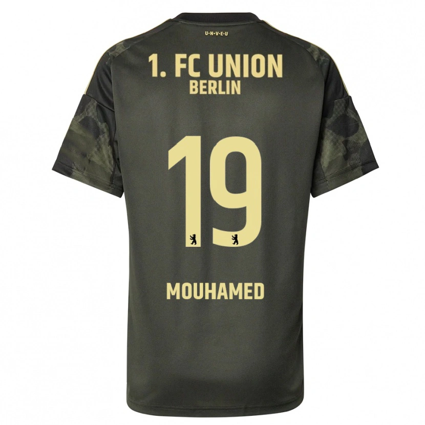 Danxen Niño Camiseta Riyad Mouhamed #19 Verde Oscuro Negro 2ª Equipación 2025/26 La Camisa México