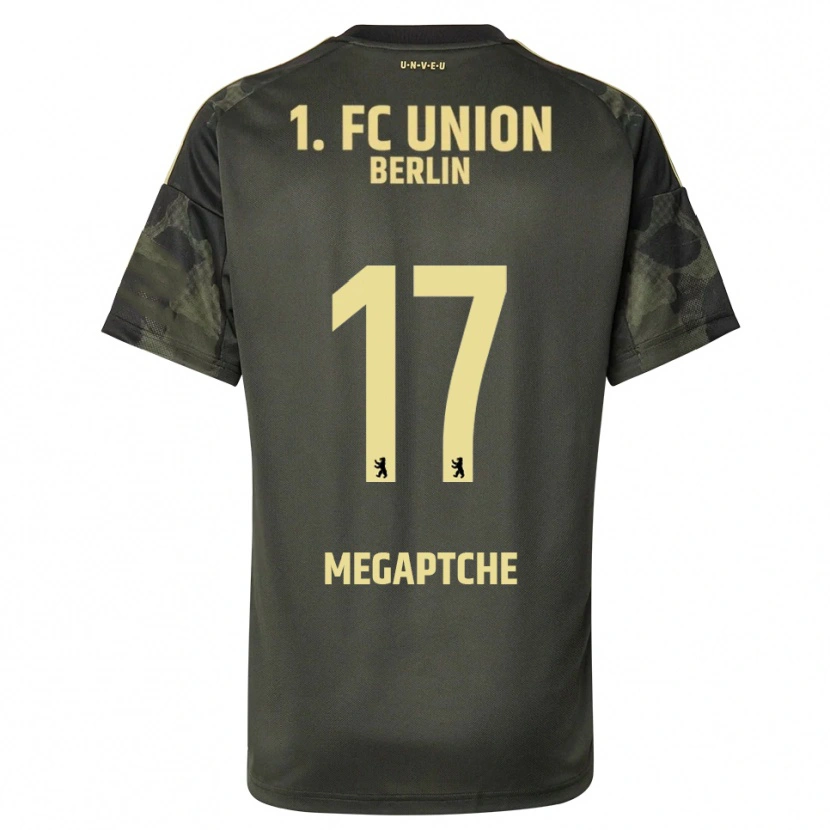 Danxen Niño Camiseta Yann Megaptche #17 Verde Oscuro Negro 2ª Equipación 2025/26 La Camisa México