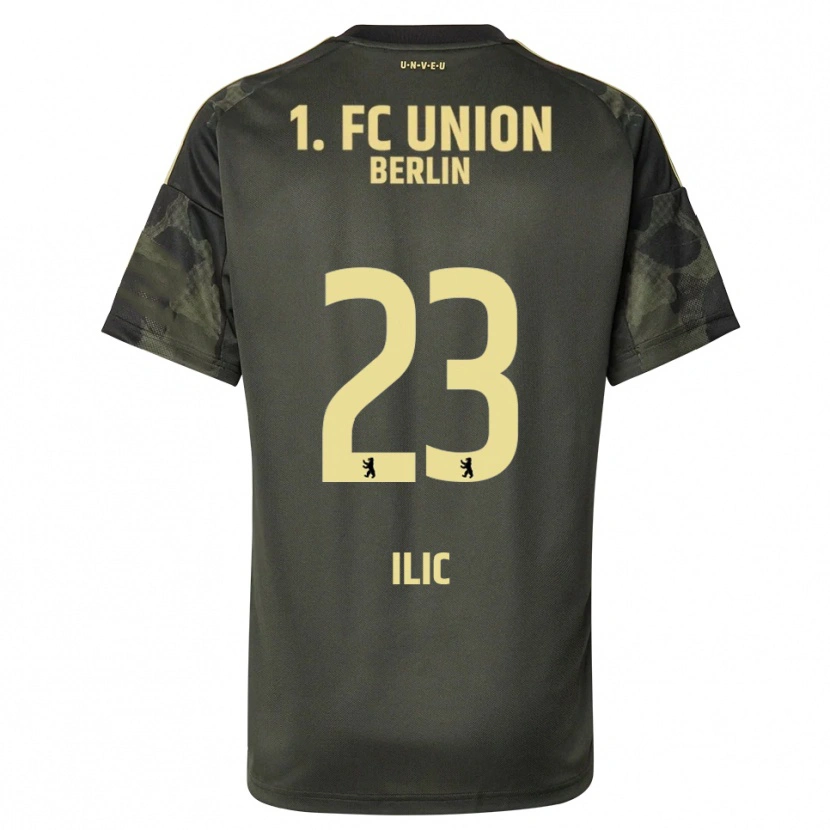 Danxen Niño Camiseta Andrej Ilic #23 Verde Oscuro Negro 2ª Equipación 2025/26 La Camisa México