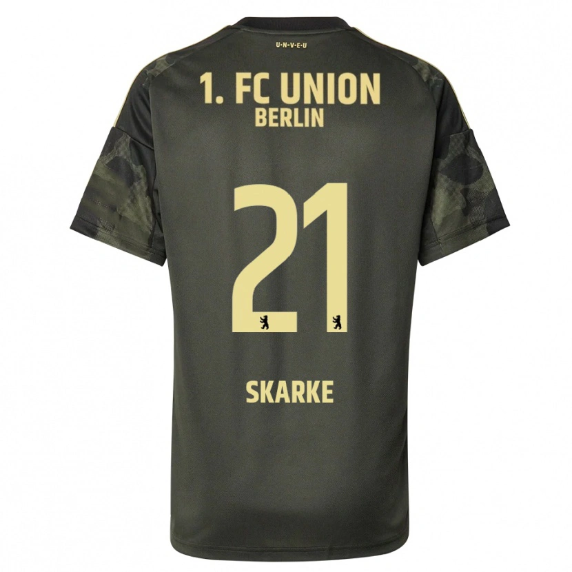 Danxen Niño Camiseta Tim Skarke #21 Verde Oscuro Negro 2ª Equipación 2025/26 La Camisa México