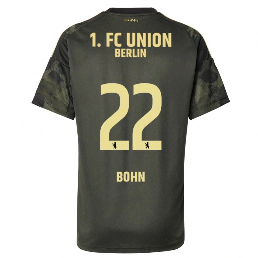 Danxen Niño Camiseta Oskar Bohn #22 Verde Oscuro Negro 2ª Equipación 2025/26 La Camisa México