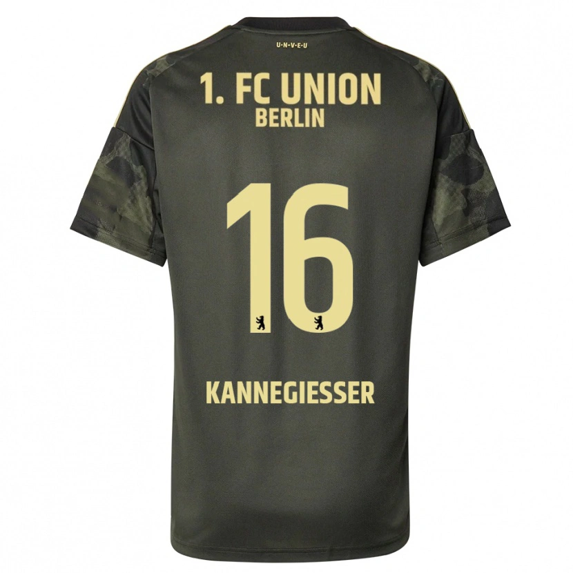 Danxen Niño Camiseta Tom Kannegießer #16 Verde Oscuro Negro 2ª Equipación 2025/26 La Camisa México