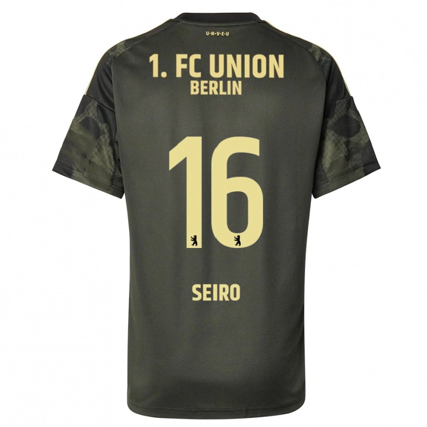 Danxen Niño Camiseta Elli Seiro #16 Verde Oscuro Negro 2ª Equipación 2025/26 La Camisa México
