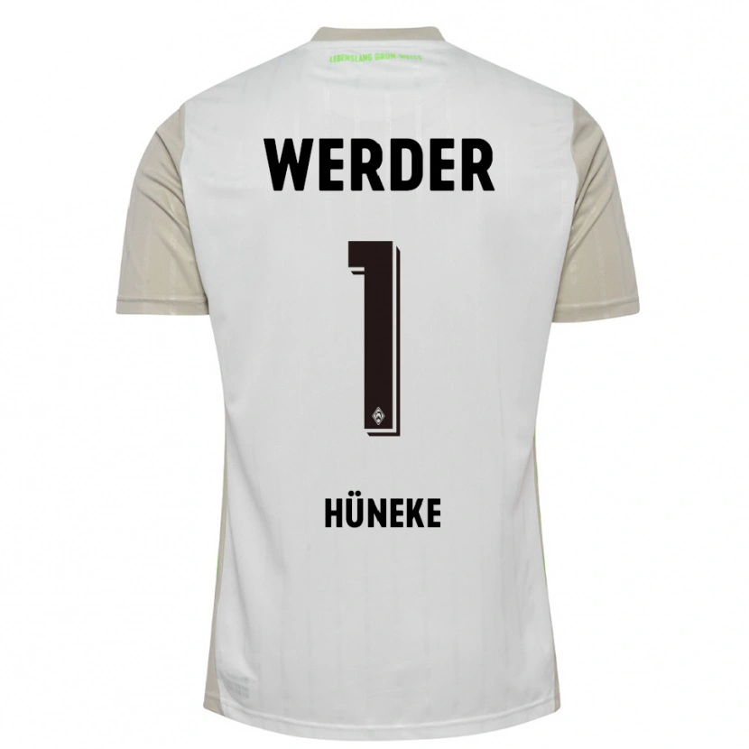 Danxen Niño Camiseta Win Hüneke #1 Blanco Negro 2ª Equipación 2025/26 La Camisa México