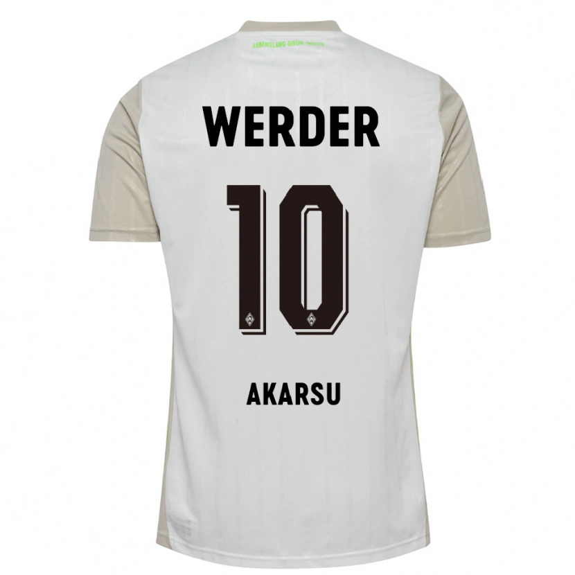 Danxen Niño Camiseta Mikail Bura Akarsu #10 Blanco Negro 2ª Equipación 2025/26 La Camisa México