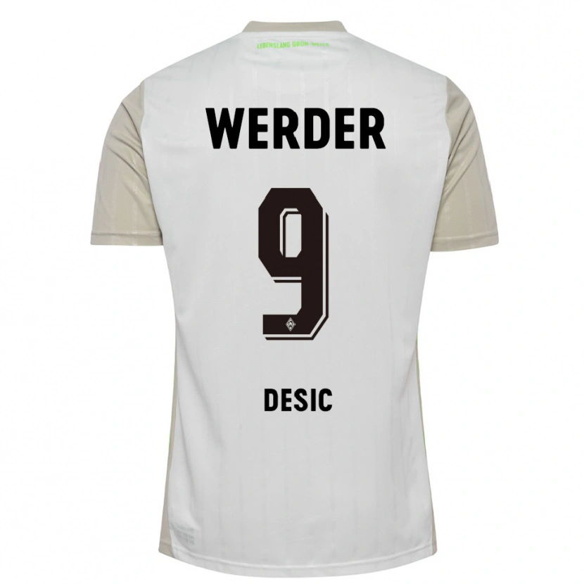 Danxen Niño Camiseta Medina Desic #9 Blanco Negro 2ª Equipación 2025/26 La Camisa México
