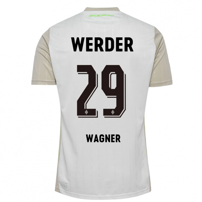 Danxen Niño Camiseta Paul Wagner #29 Blanco Negro 2ª Equipación 2025/26 La Camisa México