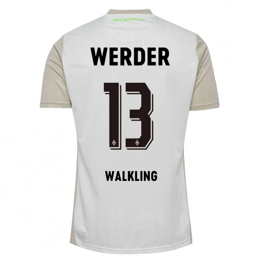 Danxen Niño Camiseta Ricarda Walkling #13 Blanco Negro 2ª Equipación 2025/26 La Camisa México