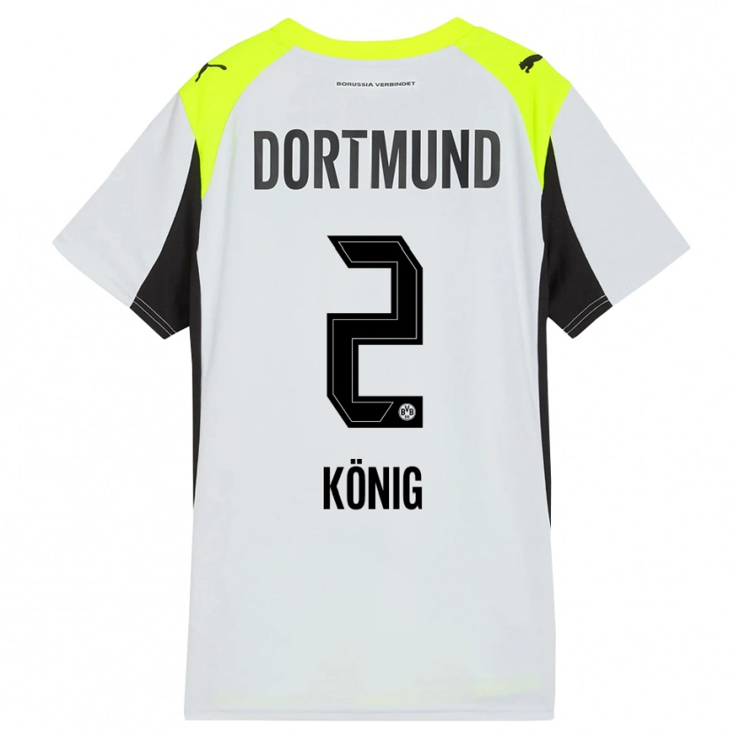 Danxen Niño Camiseta Niklas König #2 Amarillo Fluorescente 2ª Equipación 2025/26 La Camisa México