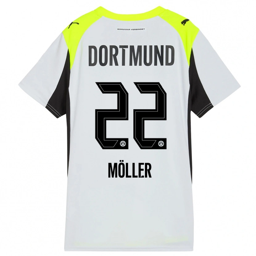 Danxen Niño Camiseta Paul Möller #22 Amarillo Fluorescente 2ª Equipación 2025/26 La Camisa México