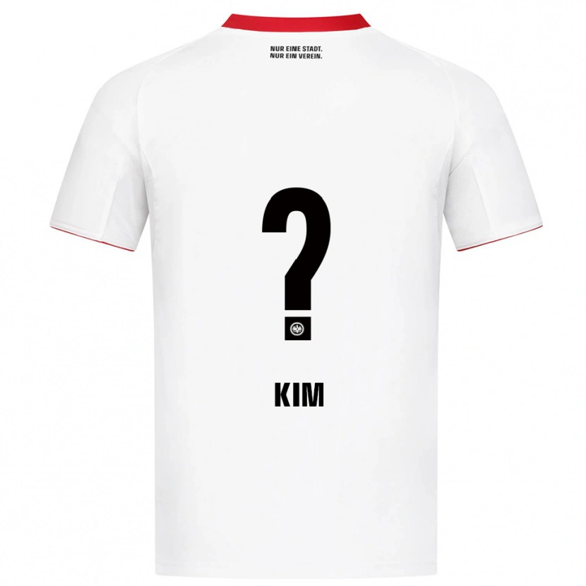 Danxen Niño Camiseta Junhyung Kim #0 Blanco Rojo 2ª Equipación 2025/26 La Camisa México