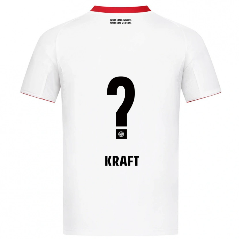 Danxen Niño Camiseta Nico Kraft #0 Blanco Rojo 2ª Equipación 2025/26 La Camisa México