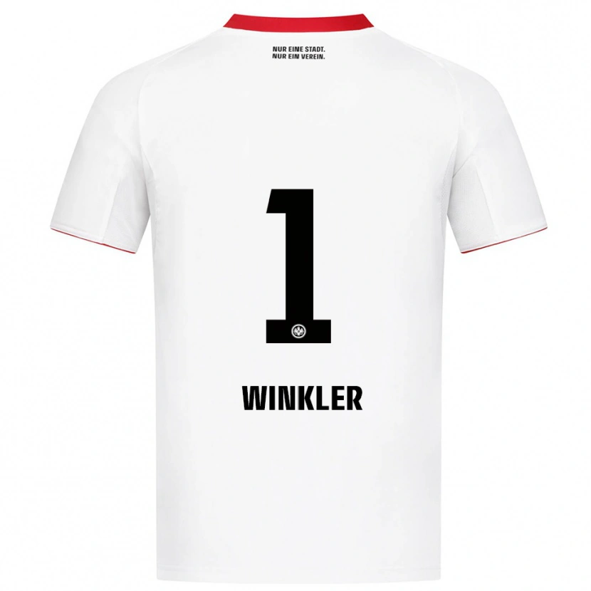 Danxen Niño Camiseta Sophia Winkler #1 Blanco Rojo 2ª Equipación 2025/26 La Camisa México