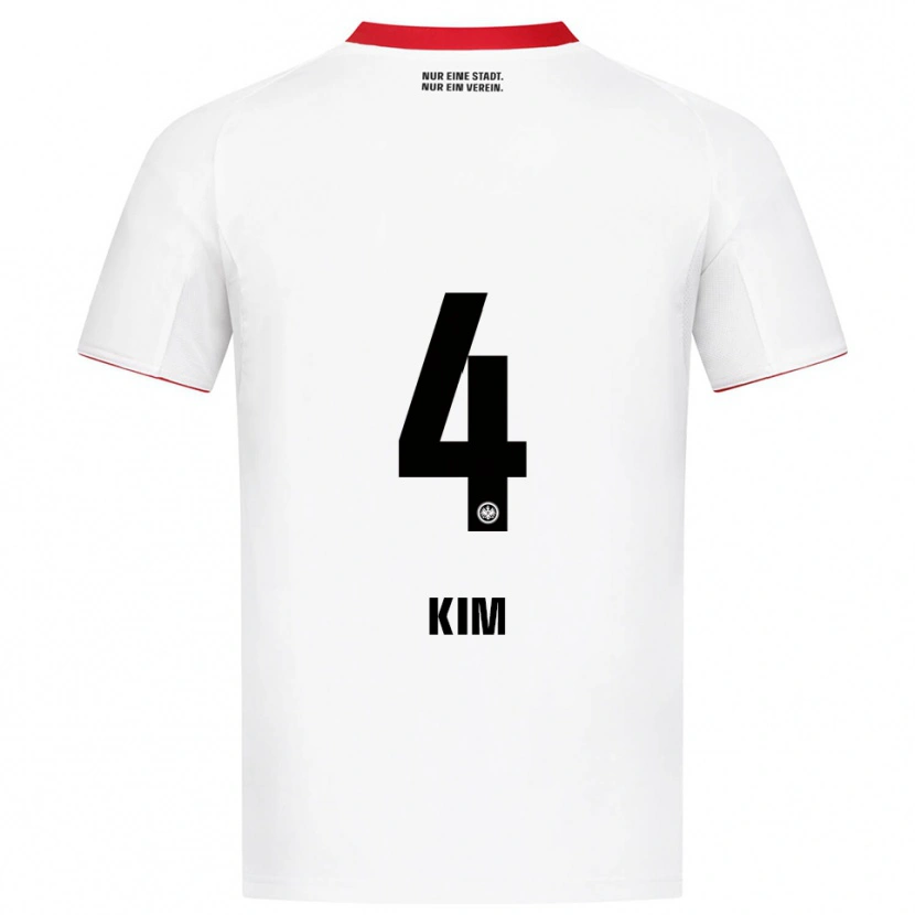 Danxen Niño Camiseta Yoon-Do Kim #4 Blanco Rojo 2ª Equipación 2025/26 La Camisa México