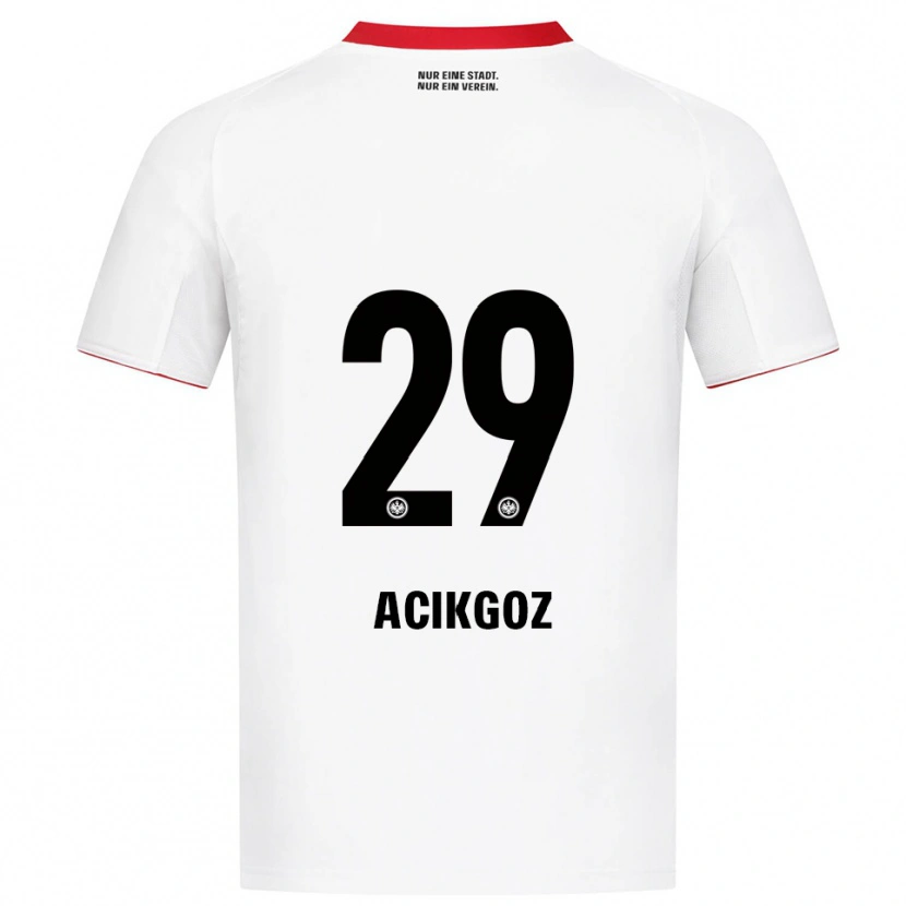 Danxen Niño Camiseta Dilara Acikgoz #29 Blanco Rojo 2ª Equipación 2025/26 La Camisa México