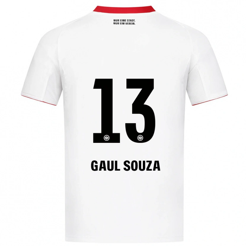 Danxen Niño Camiseta Alessandro Gaul Souza #13 Blanco Rojo 2ª Equipación 2025/26 La Camisa México