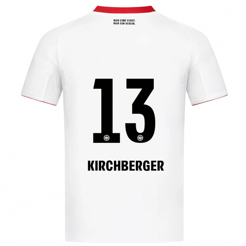 Danxen Niño Camiseta Virginia Kirchberger #13 Blanco Rojo 2ª Equipación 2025/26 La Camisa México