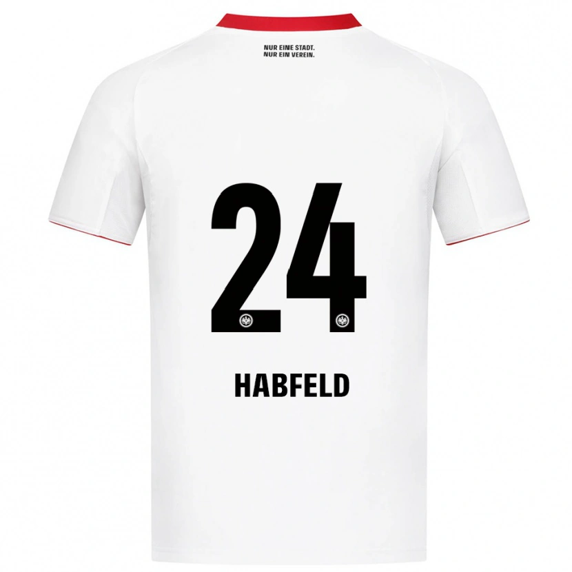 Danxen Niño Camiseta Josef Haßfeld #24 Blanco Rojo 2ª Equipación 2025/26 La Camisa México