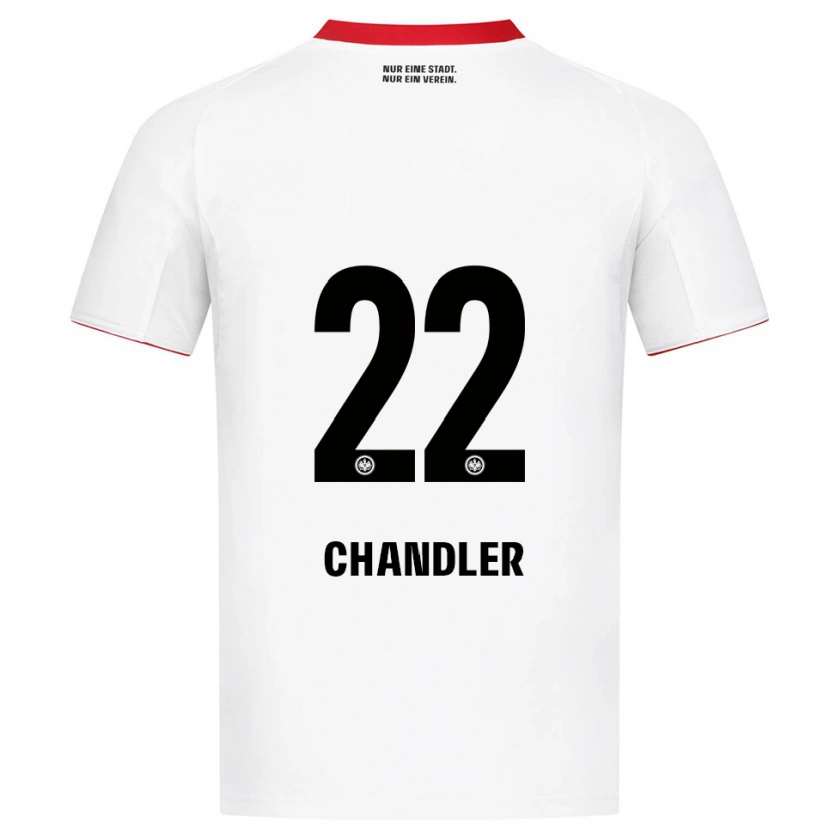 Danxen Niño Camiseta Timothy Chandler #22 Blanco Rojo 2ª Equipación 2025/26 La Camisa México