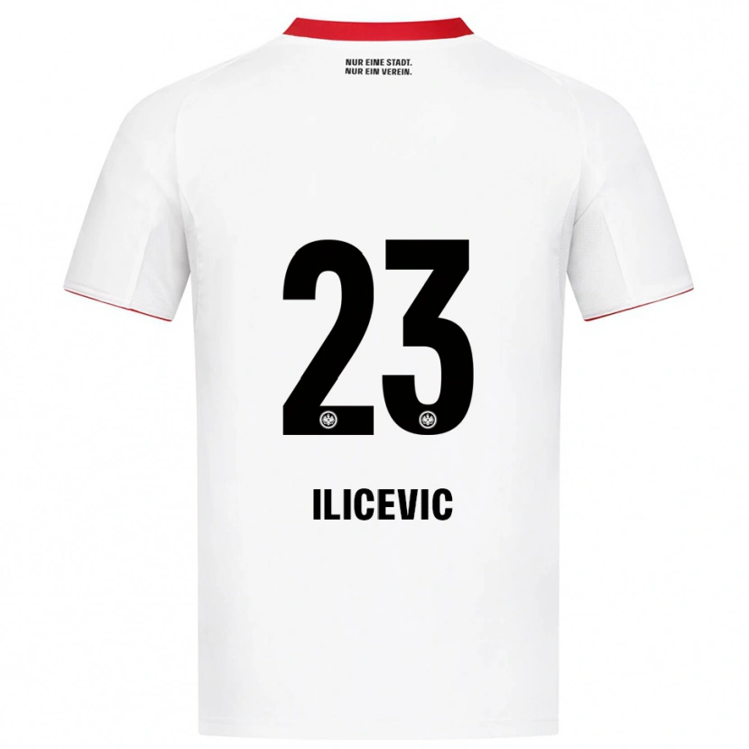 Danxen Niño Camiseta Niko Ilicevic #23 Blanco Rojo 2ª Equipación 2025/26 La Camisa México
