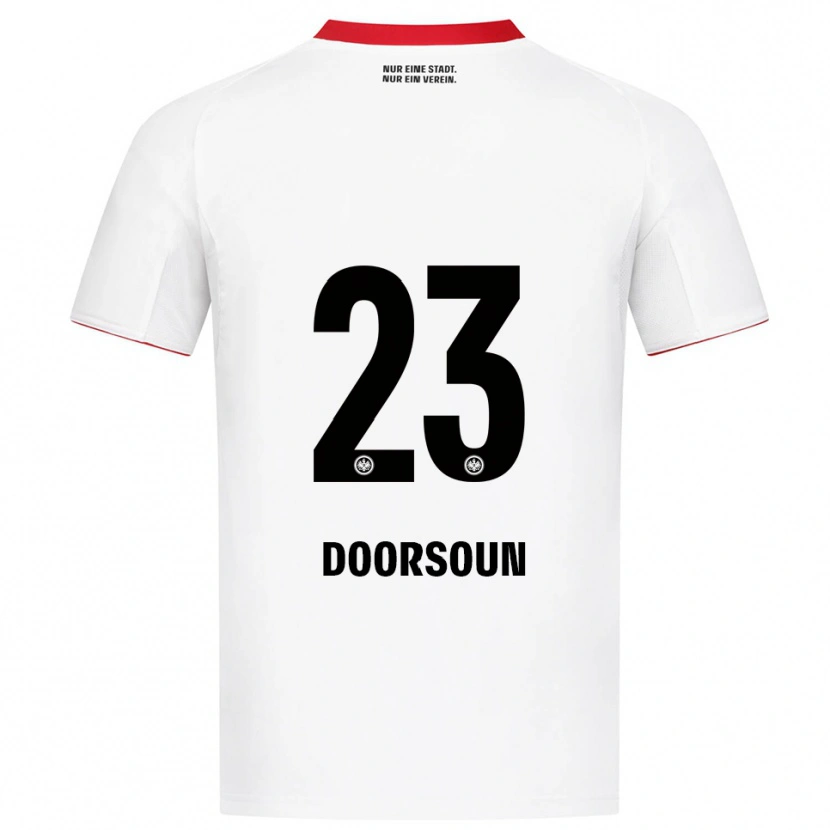 Danxen Niño Camiseta Sara Doorsoun #23 Blanco Rojo 2ª Equipación 2025/26 La Camisa México