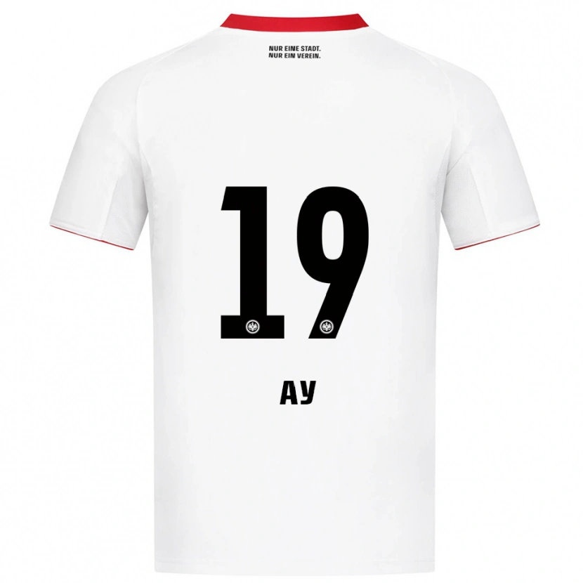 Danxen Niño Camiseta Pusat Ay #19 Blanco Rojo 2ª Equipación 2025/26 La Camisa México