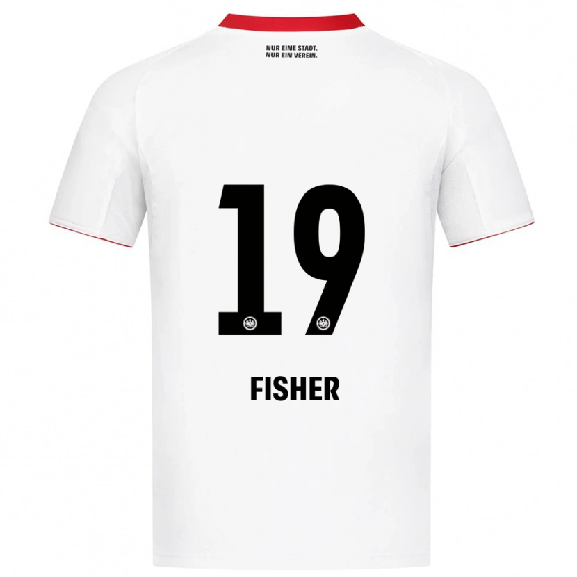 Danxen Niño Camiseta Ben-Luca Fisher #19 Blanco Rojo 2ª Equipación 2025/26 La Camisa México