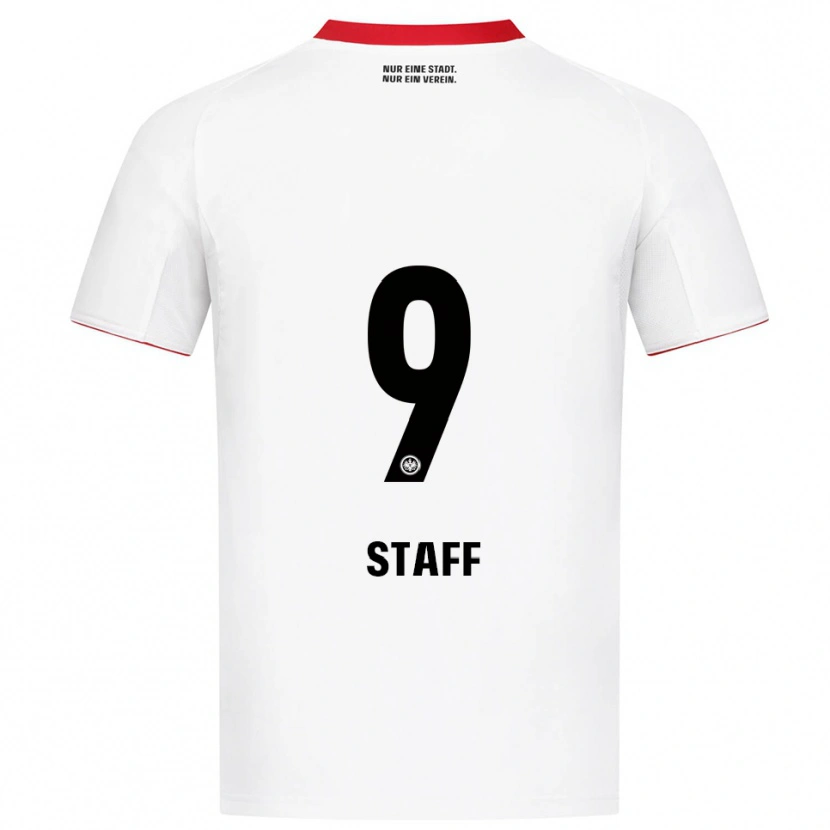 Danxen Niño Camiseta Alexander Staff #9 Blanco Rojo 2ª Equipación 2025/26 La Camisa México