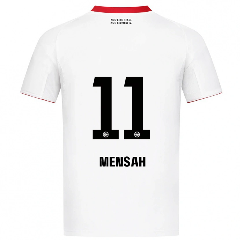 Danxen Niño Camiseta Keziah Oteng-Mensah #11 Blanco Rojo 2ª Equipación 2025/26 La Camisa México