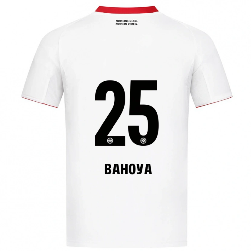 Danxen Niño Camiseta Paul Bahoya #25 Blanco Rojo 2ª Equipación 2025/26 La Camisa México