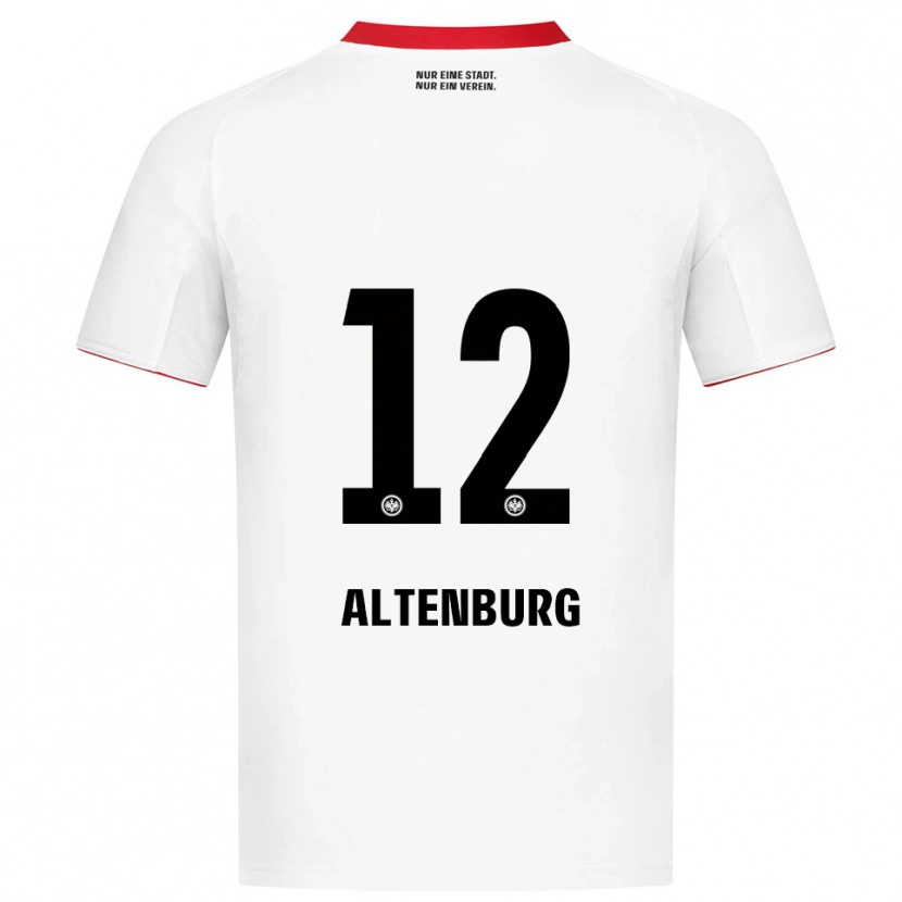 Danxen Niño Camiseta Lina Altenburg #12 Blanco Rojo 2ª Equipación 2025/26 La Camisa México