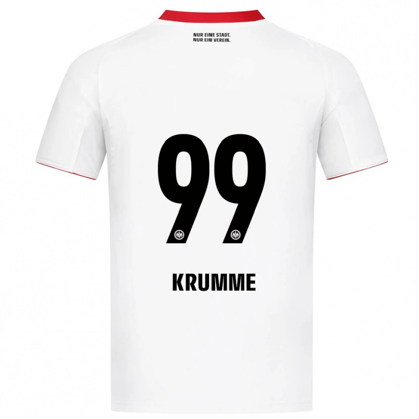 Danxen Niño Camiseta Janne Krumme #99 Blanco Rojo 2ª Equipación 2025/26 La Camisa México