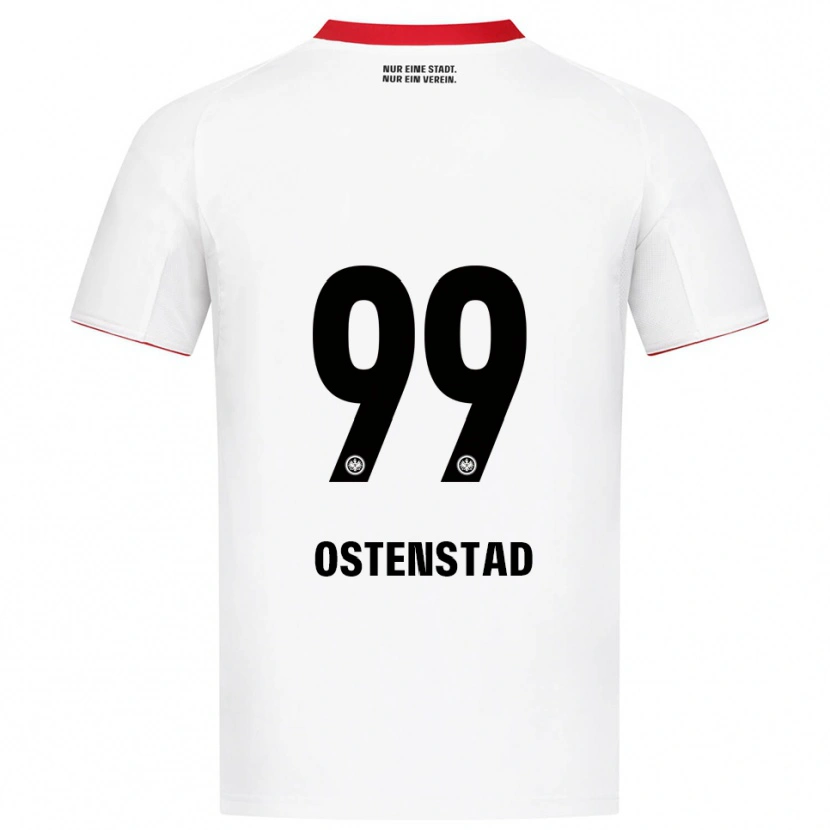 Danxen Niño Camiseta Marthine Østenstad #99 Blanco Rojo 2ª Equipación 2025/26 La Camisa México