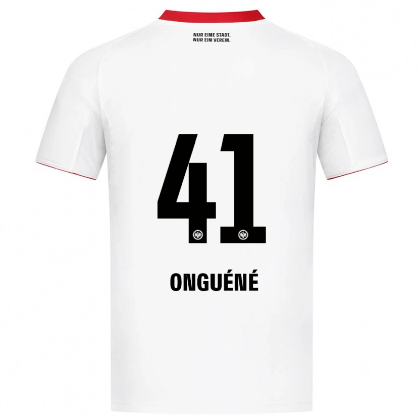 Danxen Niño Camiseta Jérôme Onguéné #41 Blanco Rojo 2ª Equipación 2025/26 La Camisa México