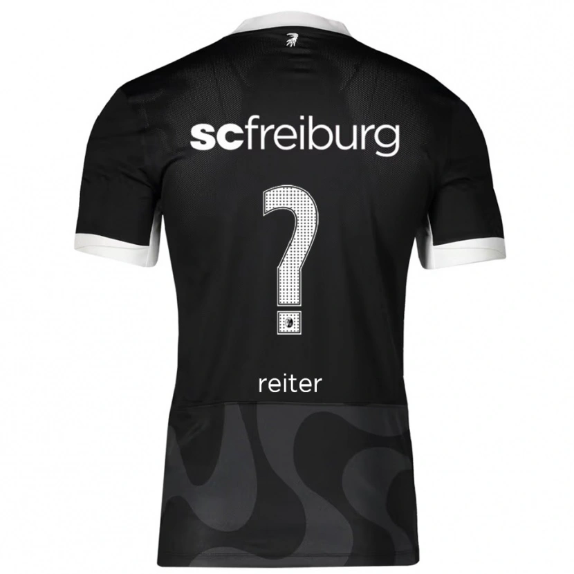 Danxen Niño Camiseta Vincent Reiter #0 Negro Blanco 2ª Equipación 2025/26 La Camisa México