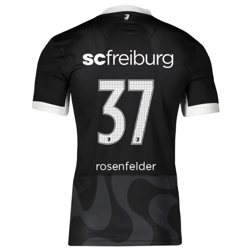 Danxen Niño Camiseta Max Rosenfelder #37 Negro Blanco 2ª Equipación 2025/26 La Camisa México
