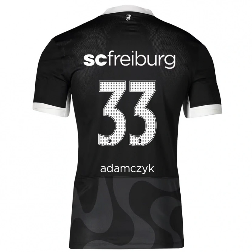 Danxen Niño Camiseta Rebecca Adamczyk #33 Negro Blanco 2ª Equipación 2025/26 La Camisa México