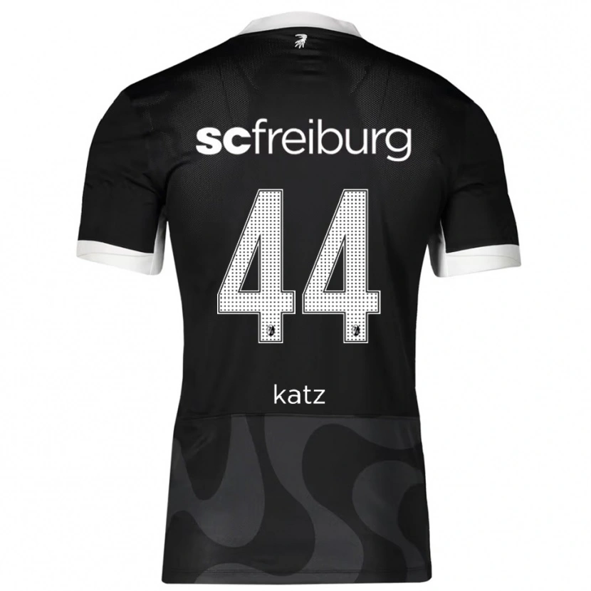 Danxen Niño Camiseta Kilian Katz #44 Negro Blanco 2ª Equipación 2025/26 La Camisa México